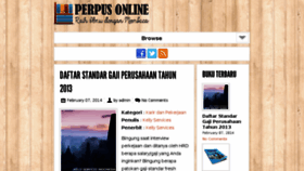 What Perpusonline.com website looked like in 2014 (10 years ago)