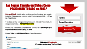 What Posicionamientoconventaja.com website looked like in 2014 (10 years ago)