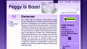 What Peggyisboos.nl website looked like in 2014 (10 years ago)