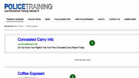 What Policetraining.us website looked like in 2014 (10 years ago)