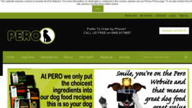 What Pero-petfood.co.uk website looked like in 2014 (10 years ago)