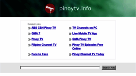 What Pinoytv.info website looked like in 2014 (10 years ago)