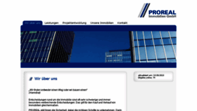 What Proreal-immobilien.de website looked like in 2014 (10 years ago)