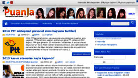 What Puanlari.net website looked like in 2014 (10 years ago)