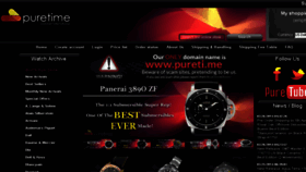 What Puretime-asia.com website looked like in 2014 (10 years ago)