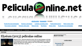 What Peliculaonline.net website looked like in 2014 (10 years ago)