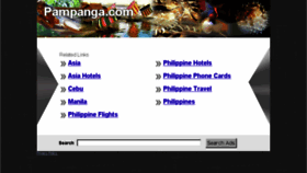 What Pampanga.com website looked like in 2014 (10 years ago)