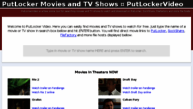 What Putlockervideo.com website looked like in 2014 (10 years ago)