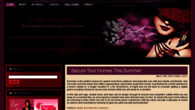 What Poshthoughts.com website looked like in 2014 (10 years ago)