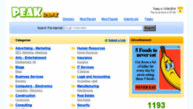 What Peakra.com website looked like in 2014 (10 years ago)