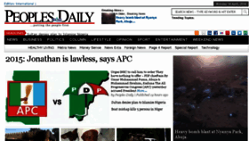 What Peoplesdaily-online.com website looked like in 2014 (10 years ago)