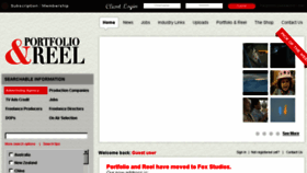 What Portfolioandreel.com.au website looked like in 2014 (10 years ago)