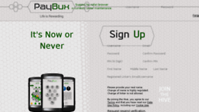 What Paybux.com website looked like in 2014 (10 years ago)