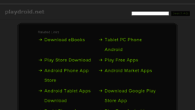 What Playdroid.net website looked like in 2014 (10 years ago)