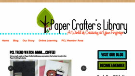 What Papercrafterslibrary.com website looked like in 2014 (10 years ago)