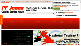 What Pfjones.co.uk website looked like in 2014 (10 years ago)
