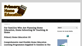 What Primaryhomeeducation.co.uk website looked like in 2014 (9 years ago)