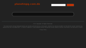 What Planetmpg.com.de website looked like in 2014 (10 years ago)