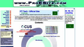 What Proesite.com website looked like in 2014 (10 years ago)