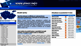 What Pinec.info website looked like in 2014 (10 years ago)