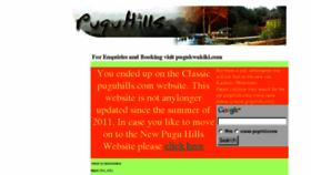 What Puguhills.com website looked like in 2014 (9 years ago)