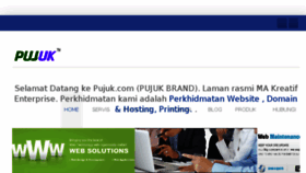 What Pujuk.com website looked like in 2014 (9 years ago)