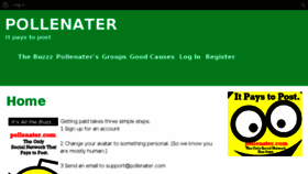 What Pollenater.com website looked like in 2014 (10 years ago)