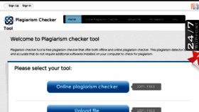 What Plagiarismcheckertool.com website looked like in 2014 (9 years ago)