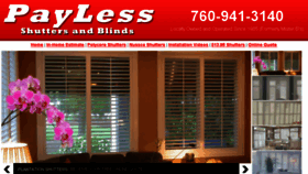 What Paylessshutters.com website looked like in 2014 (9 years ago)