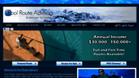 What Poolrouteadvisors.com website looked like in 2014 (9 years ago)