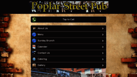 What Poplarstreetpub.com website looked like in 2014 (9 years ago)
