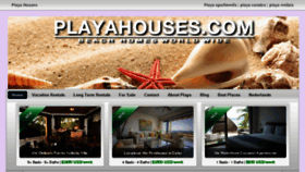 What Playahouses.com website looked like in 2014 (9 years ago)