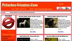 What Peluches-geantes.com website looked like in 2014 (9 years ago)