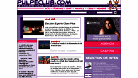 What Pulpeclub.com website looked like in 2014 (9 years ago)