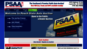 What Peachstateautoauction.com website looked like in 2014 (9 years ago)
