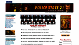 What Policestate21.com website looked like in 2014 (9 years ago)