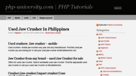 What Php-university.com website looked like in 2014 (9 years ago)
