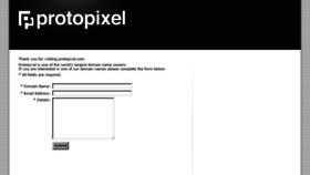 What Protopixel.com website looked like in 2014 (9 years ago)