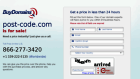 What Post-code.com website looked like in 2014 (9 years ago)