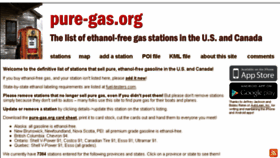 What Pure-gas.com website looked like in 2014 (9 years ago)