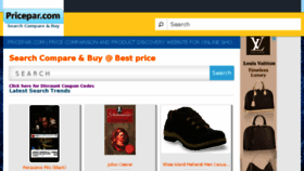 What Pricepar.com website looked like in 2014 (9 years ago)