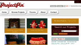 What Projectpin.com website looked like in 2014 (9 years ago)