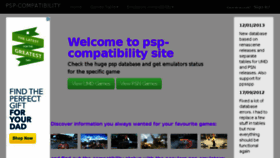 What Psp-compatibility.com website looked like in 2014 (9 years ago)