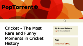 What Poptorrent.com website looked like in 2014 (9 years ago)