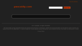 What Paocaidy.com website looked like in 2014 (9 years ago)