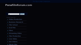 What Panafilmforum.com website looked like in 2014 (9 years ago)