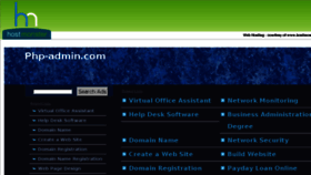 What Php-admin.com website looked like in 2014 (9 years ago)