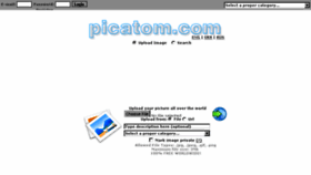 What Picatom.com website looked like in 2014 (9 years ago)