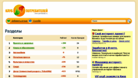 What Potrebclub.ru website looked like in 2014 (9 years ago)