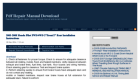 What Pdfrepairmanual.com website looked like in 2014 (9 years ago)